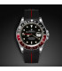 Bracelet RubberB M103 Noir/Rouge