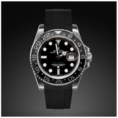 gmt master ii rubber strap
