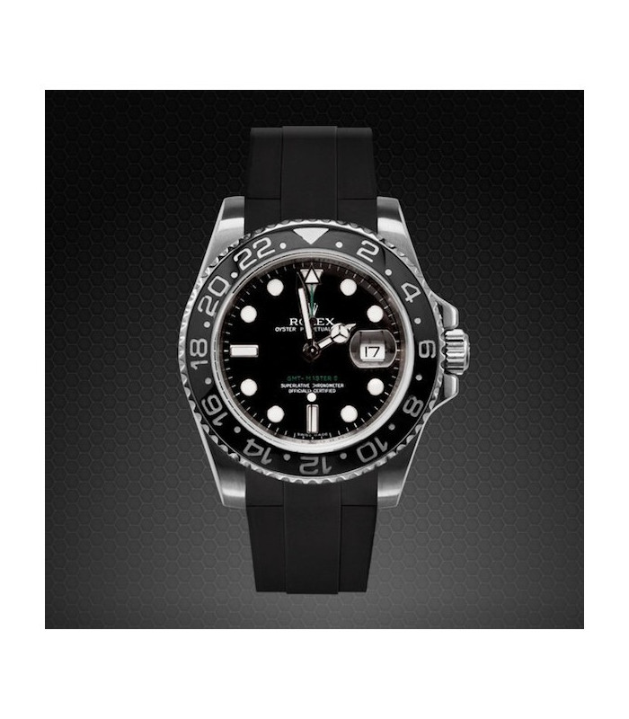 gmt master ii rubber strap