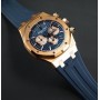 Bracelet RubberB pour Audemars Piguet 41mm Bleu