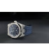 Rubber B Strap APV41 for Audemars Piguet Royal Oak 41mm on Bracelet - Velcro Series Blue