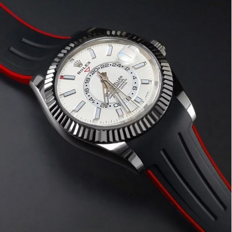 sky dweller with rubber strap