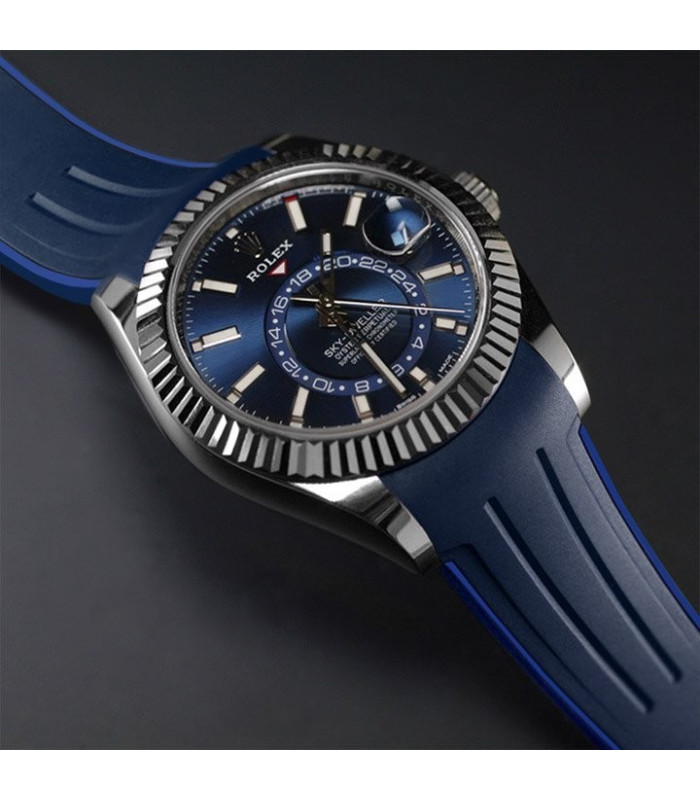 rolex blue rubber strap