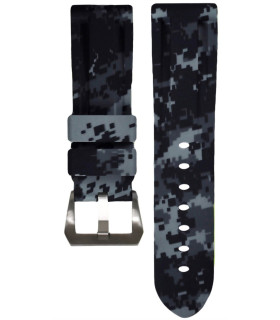 Horus Bracelet Camouflage Caoutchouc pour Panerai digital graphite