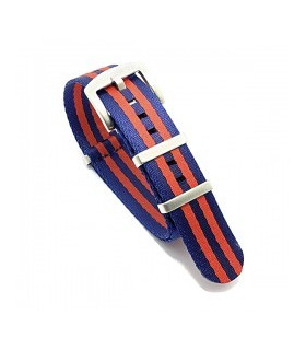 Seat Belt Nato Premium - Dark blue/Red 