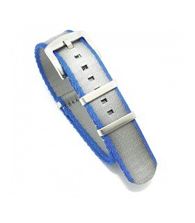 Bracelet Nato Premium - bleu / gris