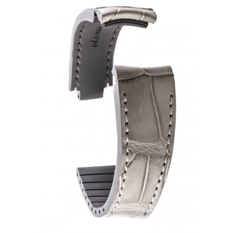R-Strap Bracelet Alligator pour Rolex - Gris clair