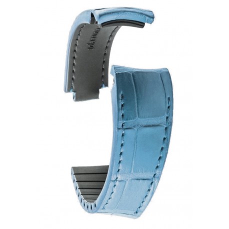 rolex blue leather strap