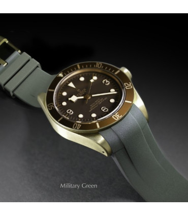 Rubber B strap T803 Military Green with buckle  