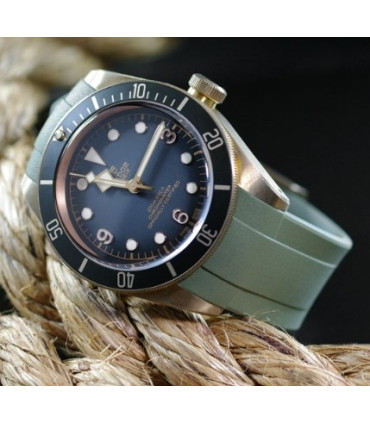 Rubber B strap T803 Military Green with buckle  
