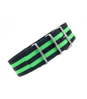 Watch NATO strap Black/Green