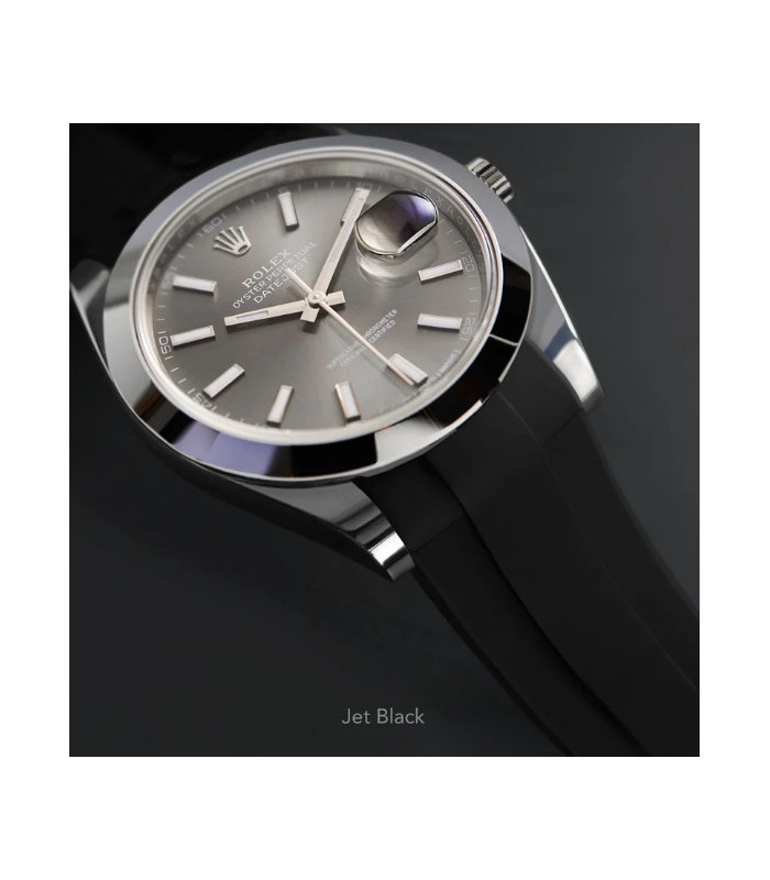 rolex oyster perpetual date rubber strap