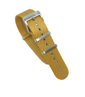 Premium nato strap - Orange/Khaki