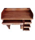 Solid sapele wood watchmaker bench