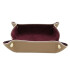 Valet Tray in calf leather and suede