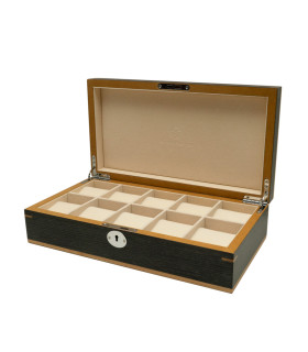 Clipperton 10 watch box in grey wood