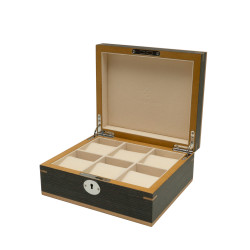Clipperton 6 watch box in grey wood