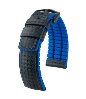 Ayrton Hirsch Watch Strap Black/Blue