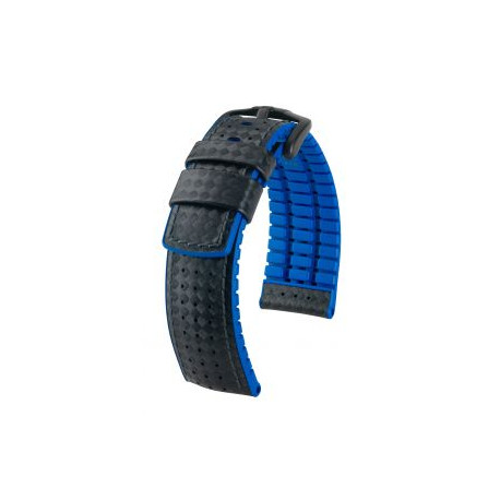 Ayrton Hirsch Watch Strap Black/Blue