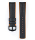 Ayrton Hirsch Watch Strap Black/Orange