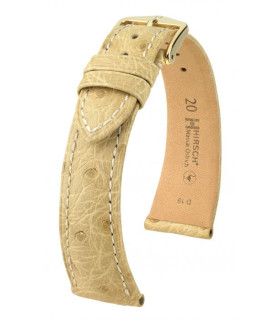 Massai Ostrich Hirsch watch strap Beige