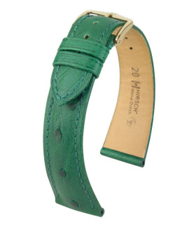 Massai Ostrich Hirsch watch strap Green