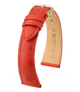 Bracelet pour montre Massai Ostrich Hirsch Rouge