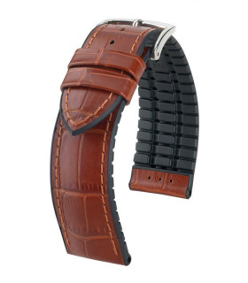 Paul Hirsch Watch Strap Gold Brown/ Black