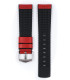 Tiger Hirsch Watch Strap Red/Black