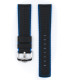 Watch strap Robby Hirsch Black/Blue