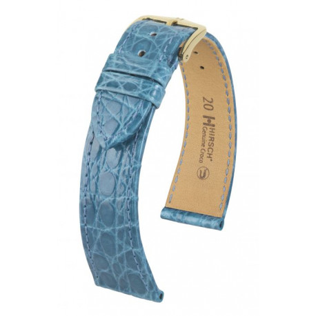 Bracelet pour montre Genuine Croco Hirsch Turquoise