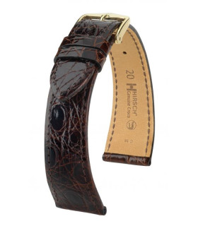 Bracelet pour montre Genuine Croco Hirsch Marron