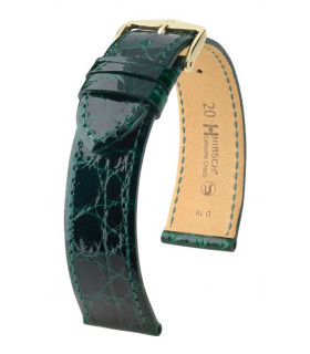 Genuine Croco Hirsch Watch Strap Green