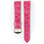 Genuine Croco Hirsch Watch Strap Pink
