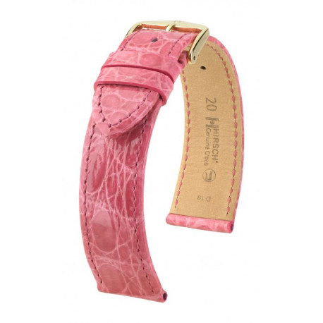 Bracelet pour montre Genuine Croco Hirsch Pink 