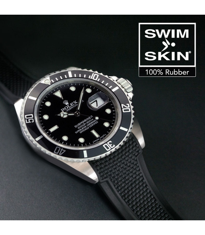 submariner black rubber strap