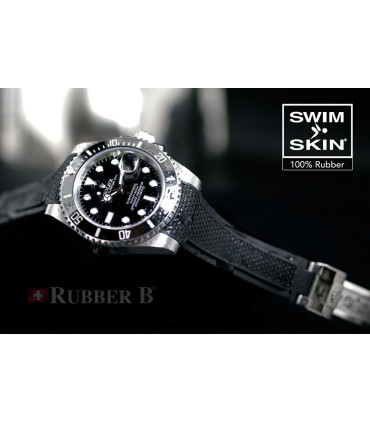 Rubber B strap Swimskin Ballistic noir