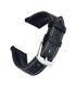 KronoKeeper Jules Rubber Strap - Black/Black/White