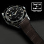 Bracelet Rubber B Alligator SwimSkin pour Omega Seamaster Heritage 21mm -