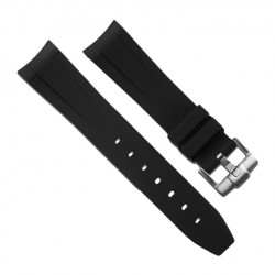 Bracelet RubberB M106CD Noir avec boucle