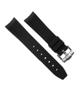 Rubber B strap M106CD Black with buckle