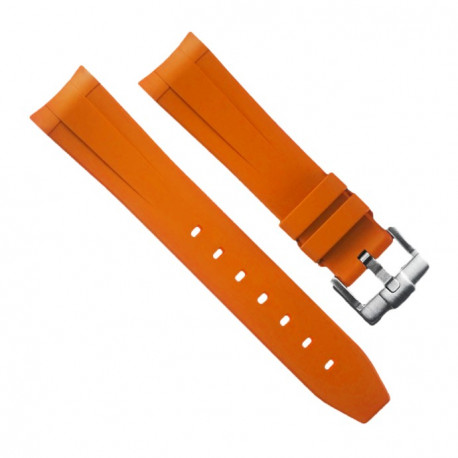 Bracelet RubberB M106CD Orange avec boucle