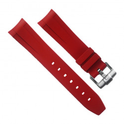 Bracelet RubberB M106CD Rouge avec boucle