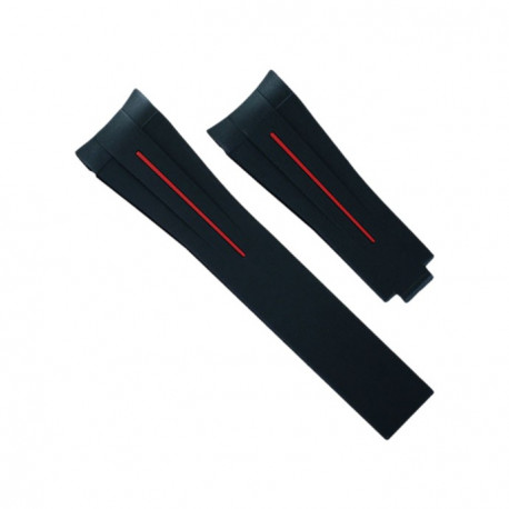 Rubber B strap M103CD Black/ Red