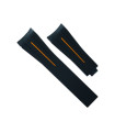 Rubber B Strap M115 Black/Orange