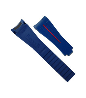 Bracelet RubberB M109 Bleu/Rouge