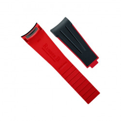 Rubber B Strap M111 Black/Redfor Sky-Dweller on Oyster Bracelet