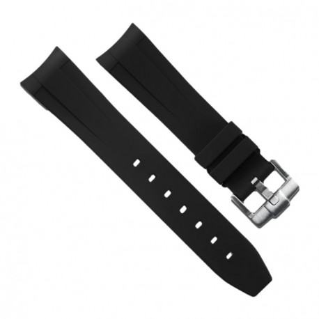 Rubber B strap M113 Black with buckle