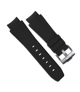 Rubber B strap M107 Black with buckle