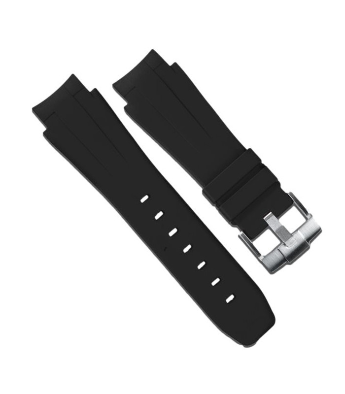 Rubber B strap M107 Black with buckle